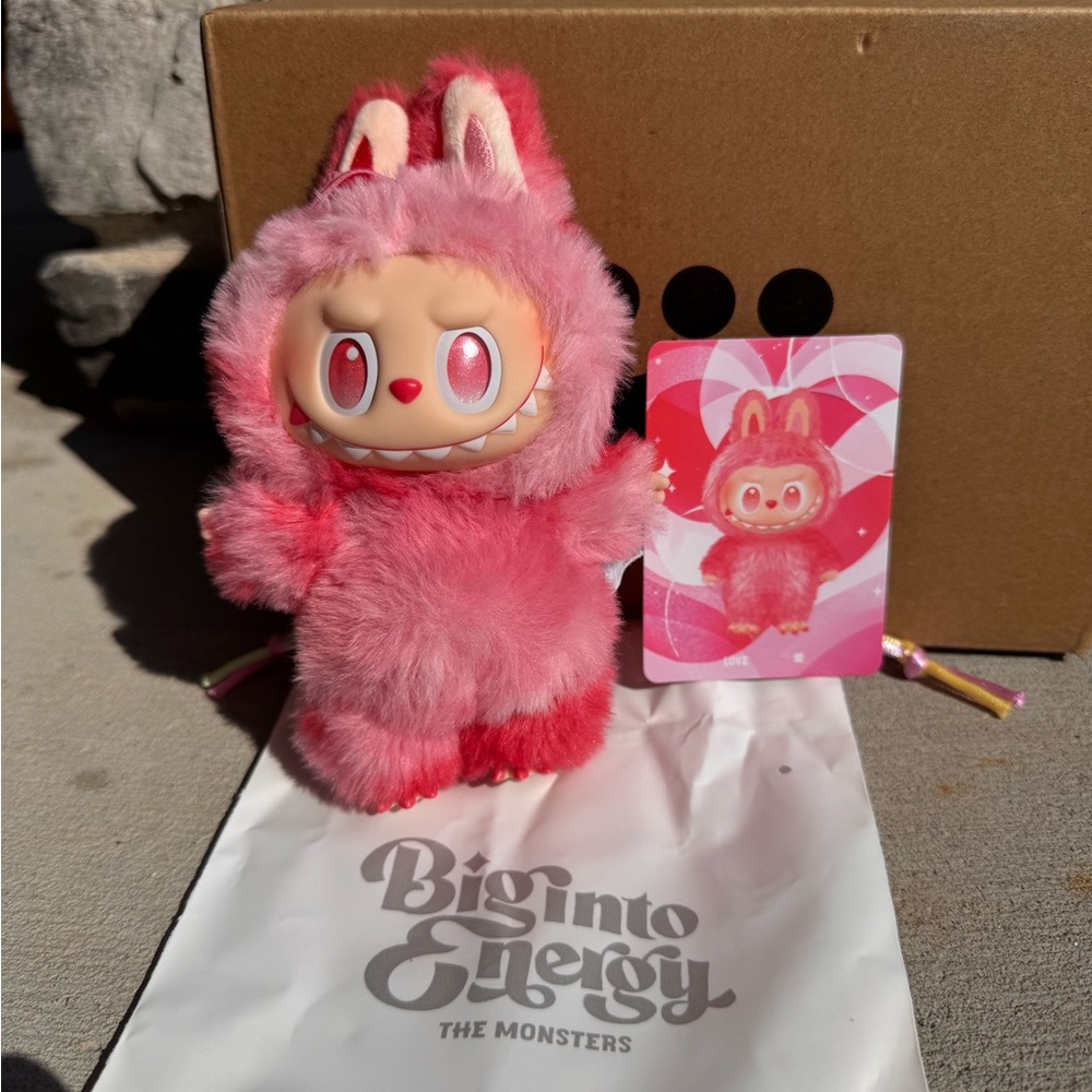 Authentic Pop Mart Labubu Big Into Energy Love NIB